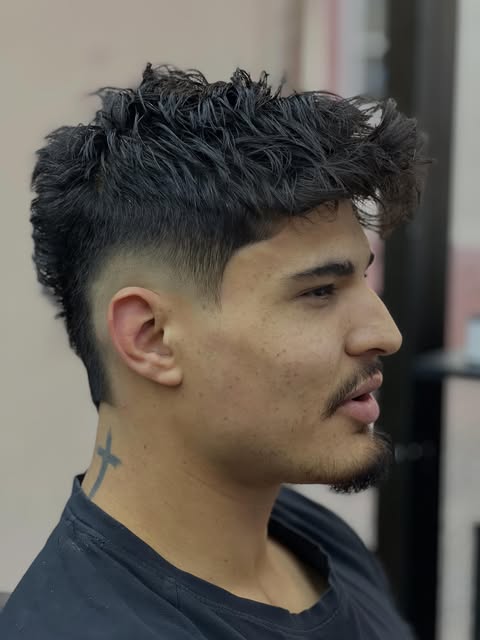 Texturierter Crop-Fade bei Bello Friseur Ettlingen